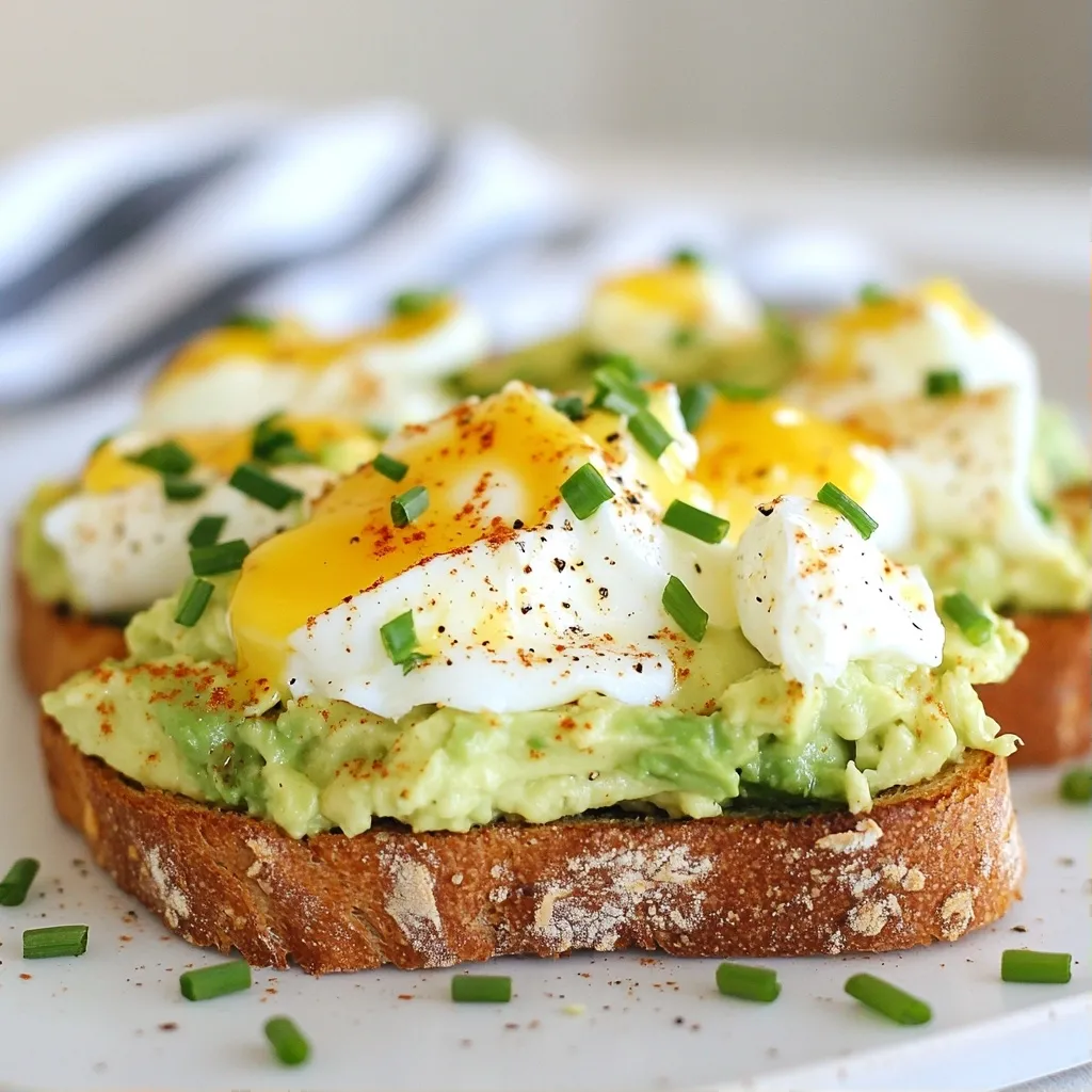 Fluffy High Protein Avocado Egg White Toast Recipe