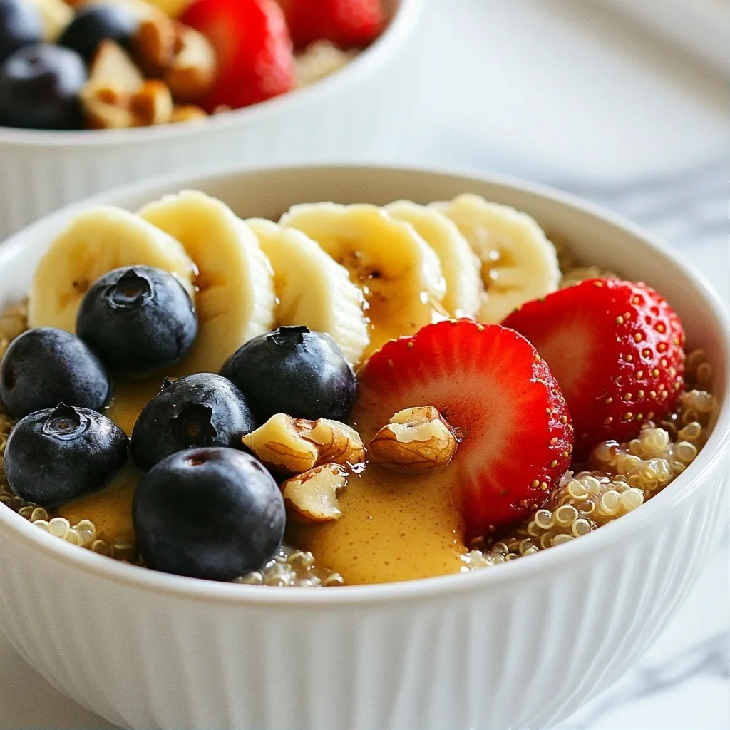 Hearty Protein-Packed Recipes Quinoa Breakfast Bowl