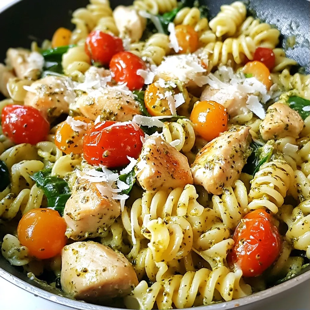 Quick Chicken Recipes Creamy Pesto Chicken Pasta