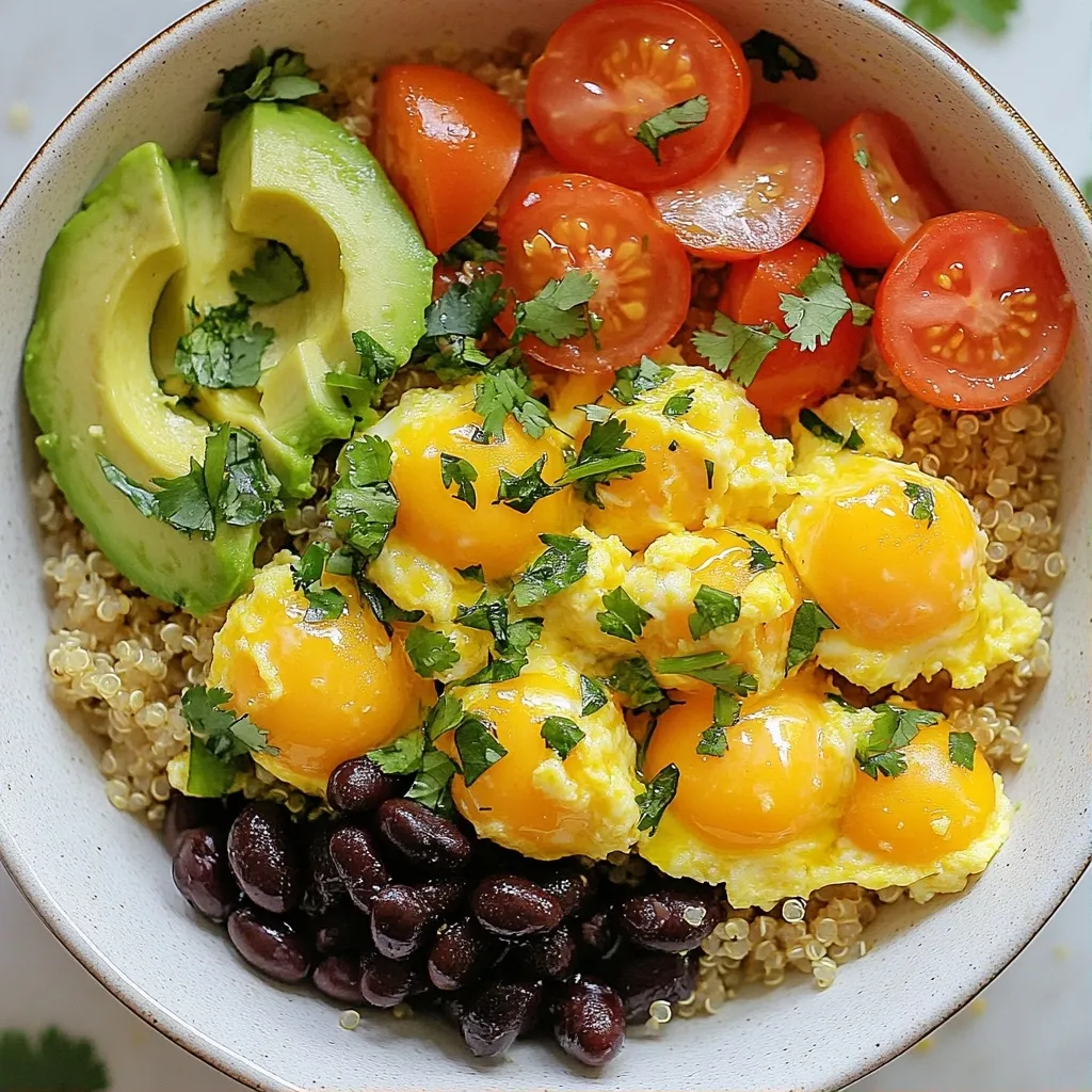 Zesty Quick Breakfast Quinoa Egg Bowl Delight