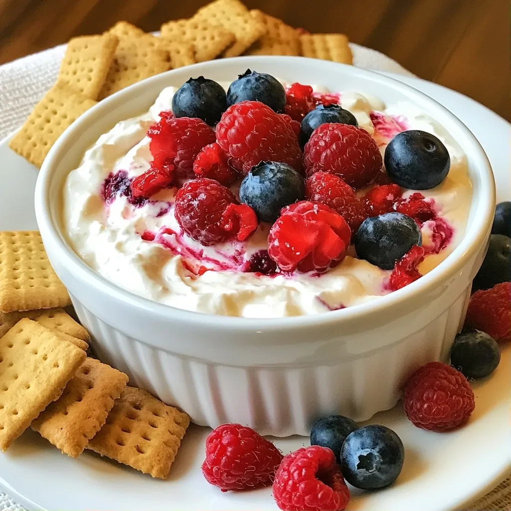 Quick Desserts Berry Cheesecake Dip Delight Recipe