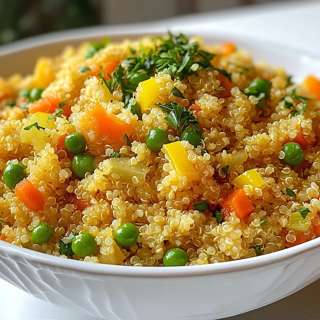 Savory High Protein Recipe Herb Spiced Quinoa Pilaf