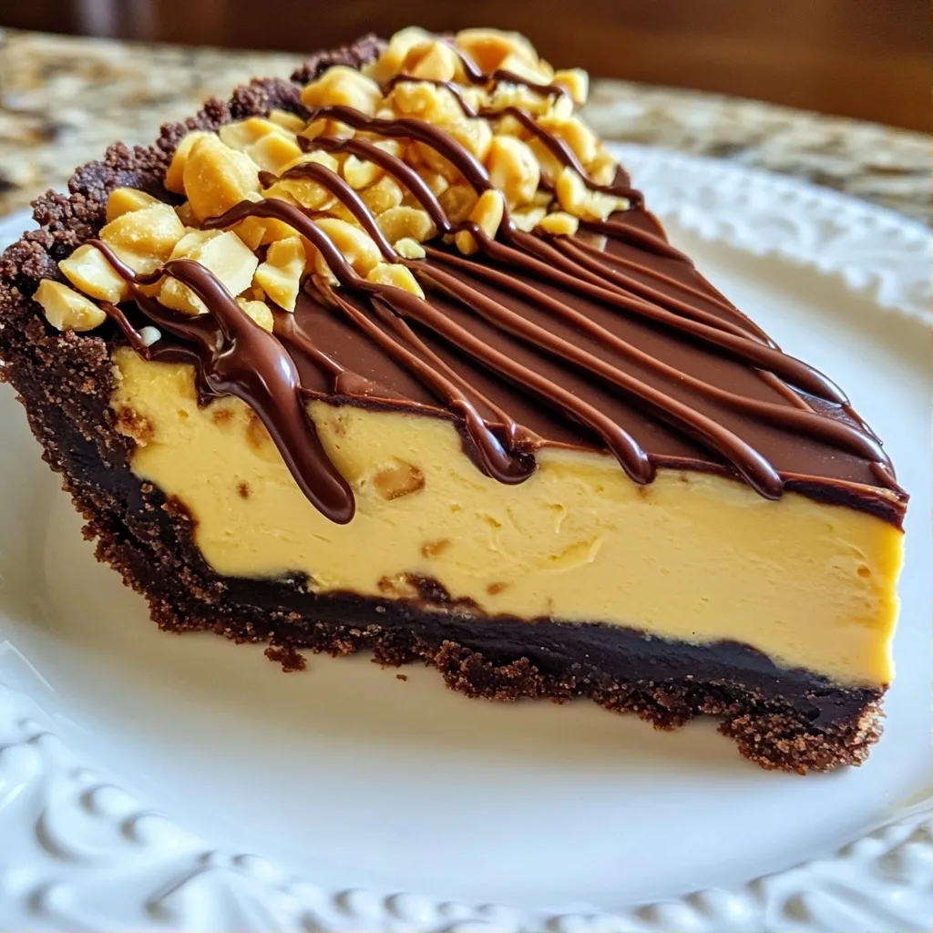 Creamy Chocolate Peanut Butter Pie No Bake Delight