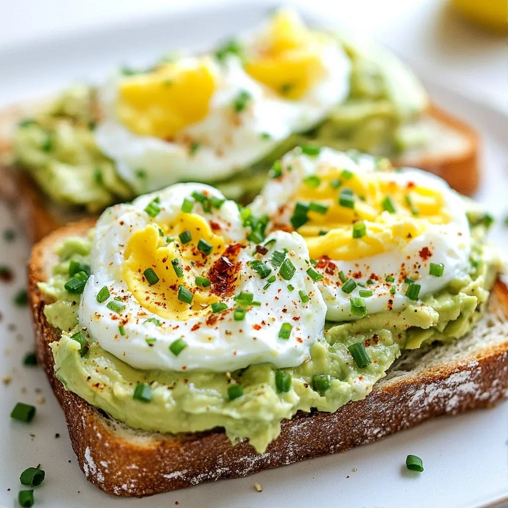 Creamy High Protein Recipe Avocado and Egg White Toast