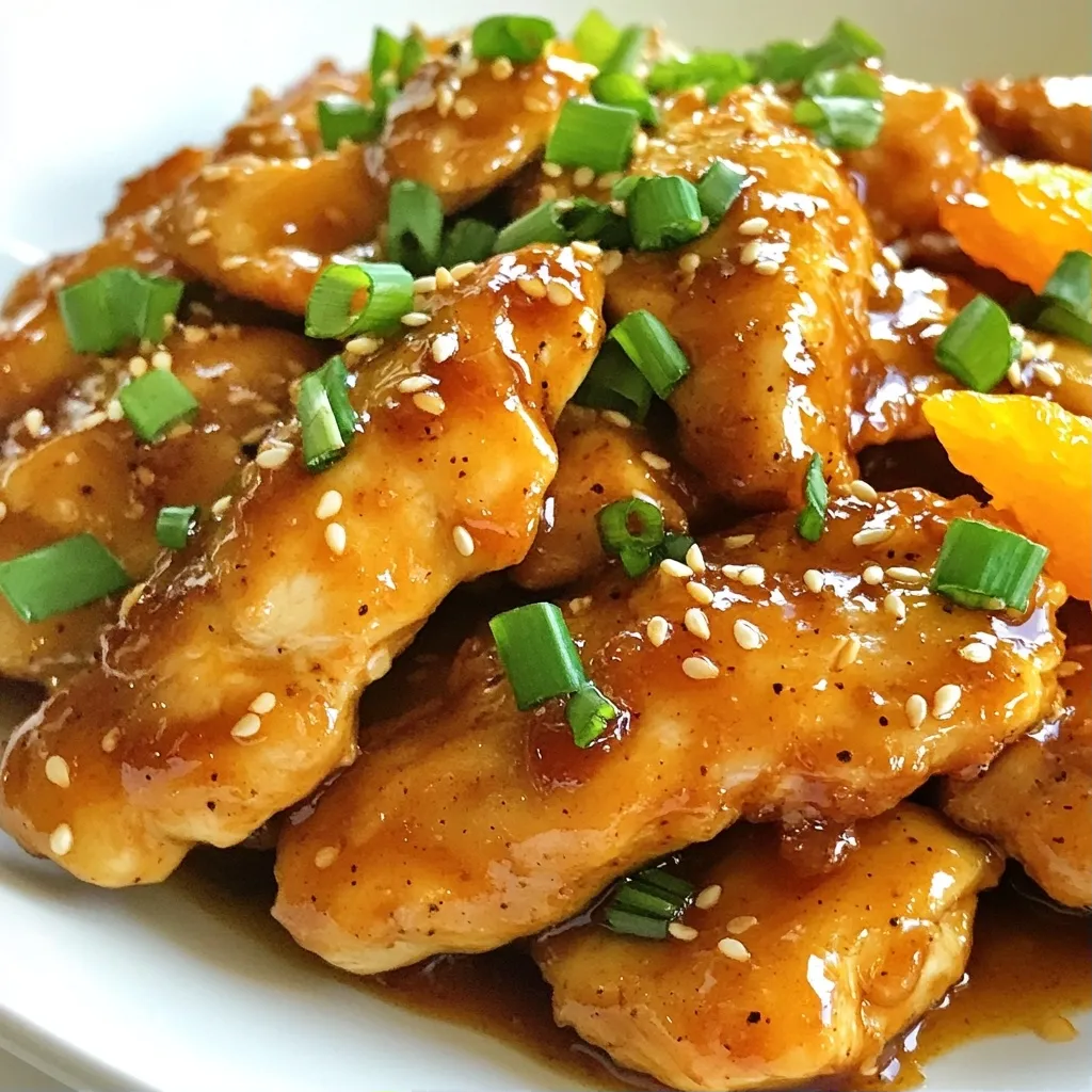 Zesty Easy Dinner Recipes Orange Ginger Chicken Delight