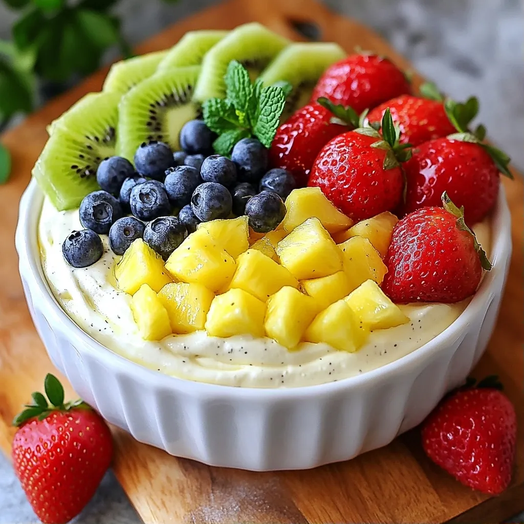 Delicious Desserts Cream Cheese Fruit Dip Simple Treat