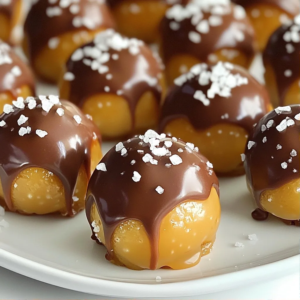 No Bake Desserts Salted Caramel Pretzel Bites Treat
