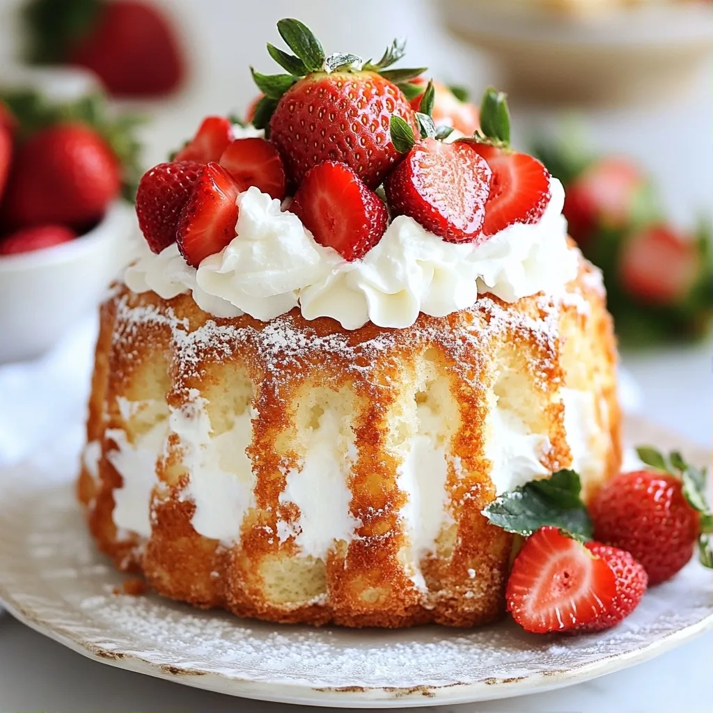 Fluffy Air Fryer Recipes Strawberry Angel Food Cake