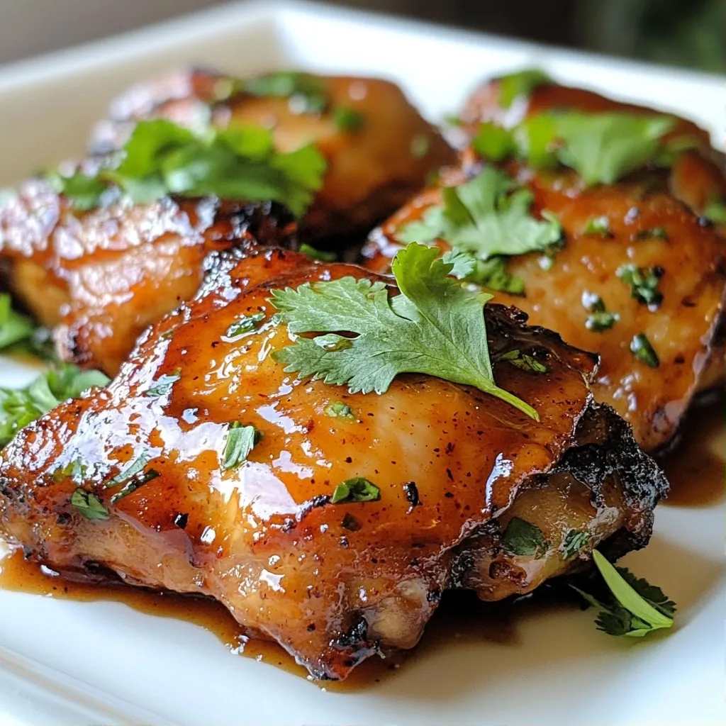 Quick Chicken Recipes Spicy BBQ Chicken Thighs Delight