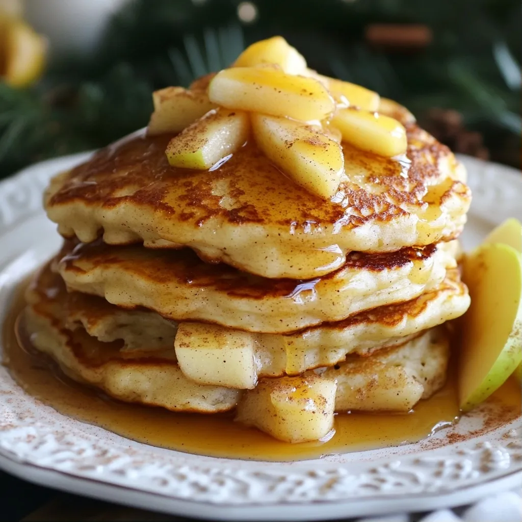 Fluffy High Protein Recipes Cinnamon Apple Protein Pancakes