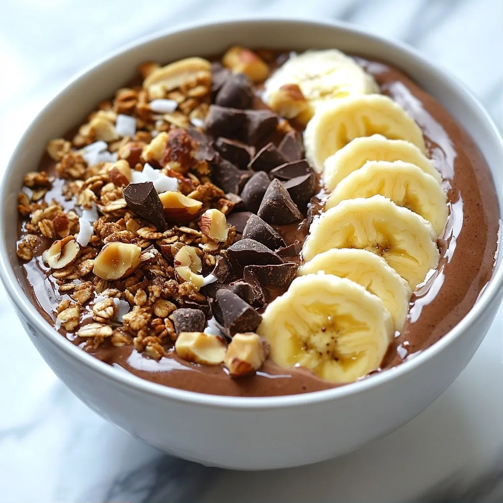 Chocolate Trend High Protein Recipes Smoothie Bowl