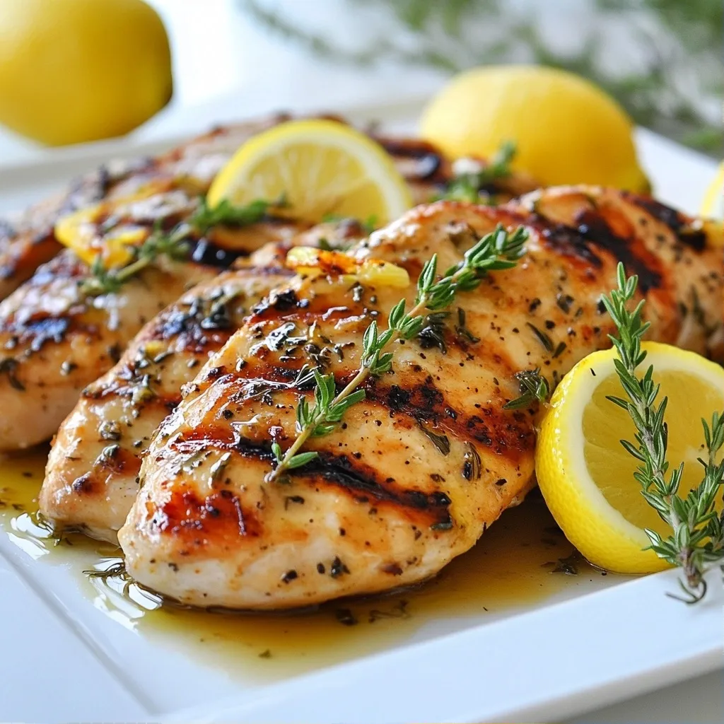 Zesty Trend High Protein Recipes Lemon Herb Grilled Chicken