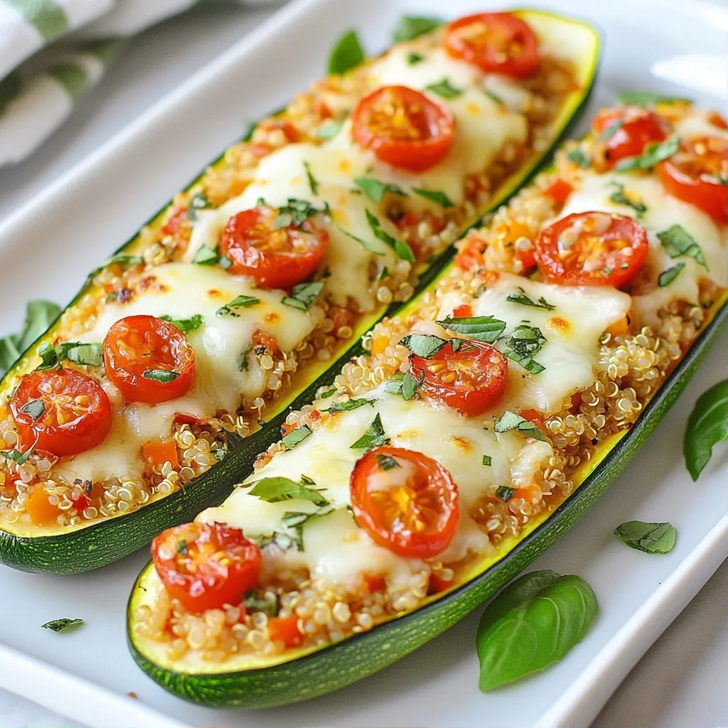 Cheesy Easy Dinner Recipes Stuffed Zucchini Boats