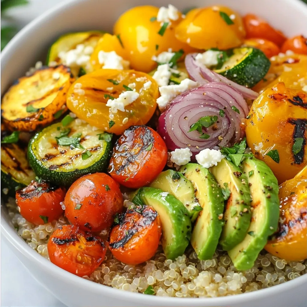 Healthy Air Fryer Dishes Grilled Vegetable Quinoa Bowls