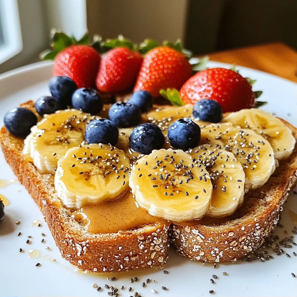 Nutty Healthy Breakfast Almond Butter Banana Toast
