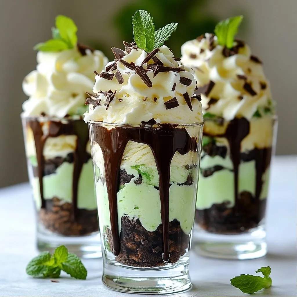 Delicious Desserts Mint Chocolate Chip Parfaits Recipe