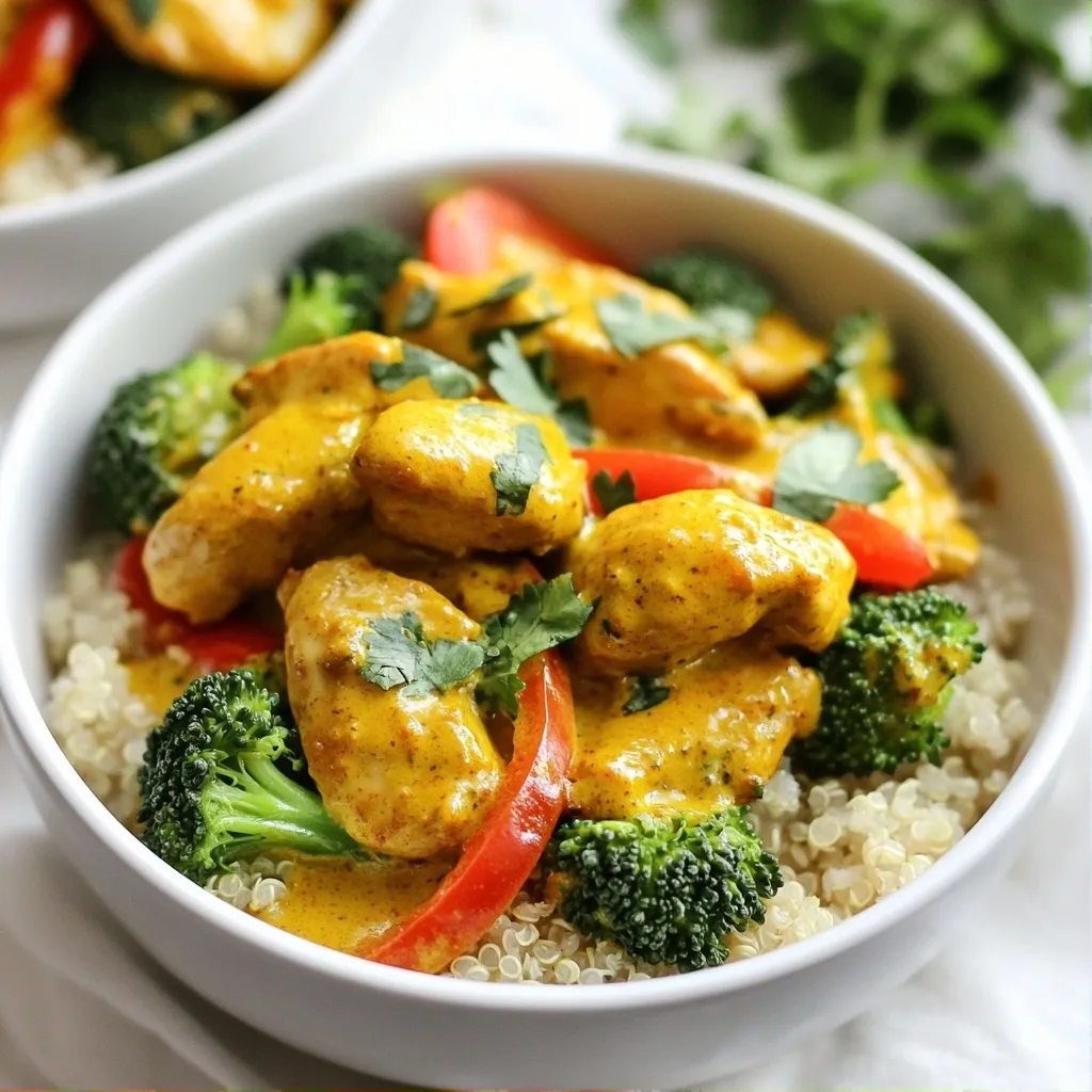Coconut Curry High Protein Chicken Skillet Recipe