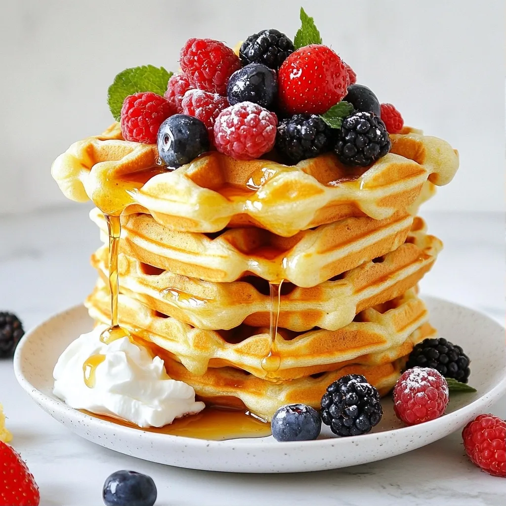 Fluffy Trend High Protein Vanilla Protein Waffles