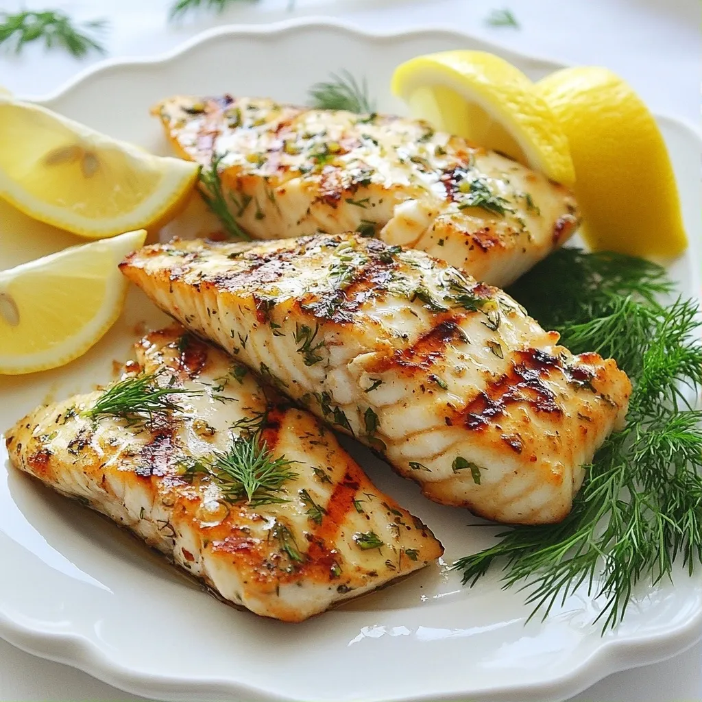 Garlicky Herb High Protein Grilled Fish Delight