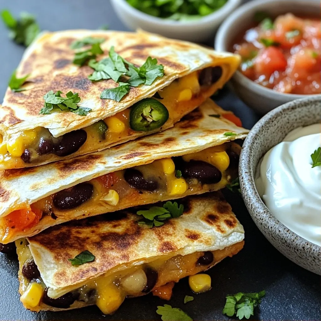 Spicy Easy Dinner Recipes Black Bean Quesadillas