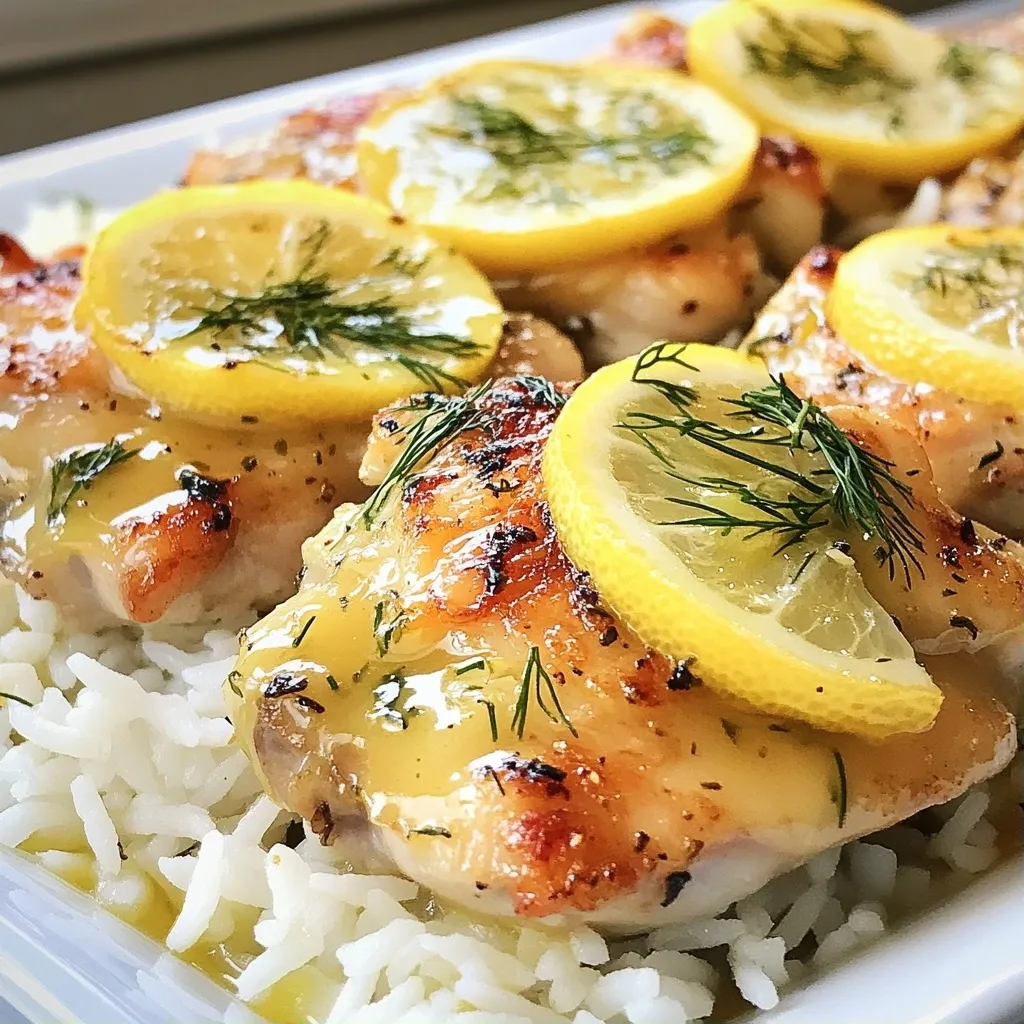 Easy Protein Lemon Dill Chicken Thighs Recipe Delight