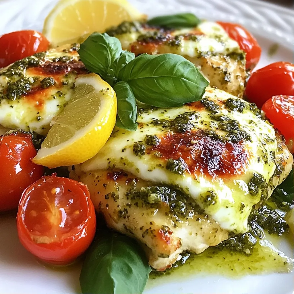 Savory Easy Dinner Recipes Basil Pesto Chicken Breasts