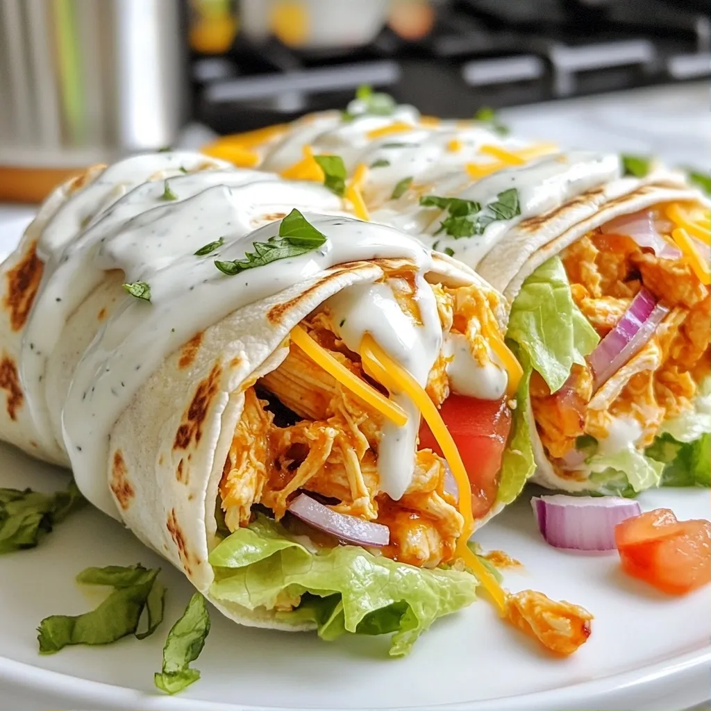Spicy Quick 30-Minute Meals Buffalo Chicken Wraps Delight