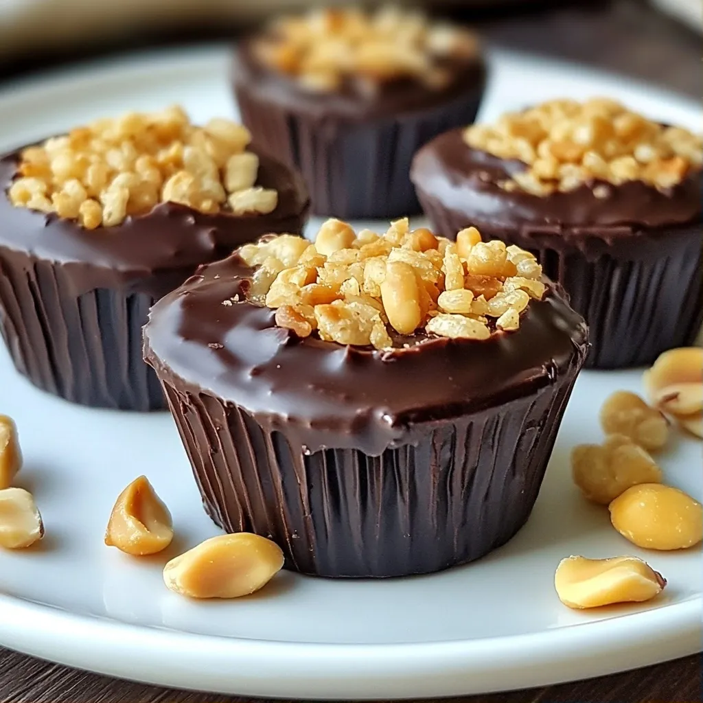 Delicious Desserts Peanut Butter Chocolate Rice Cups