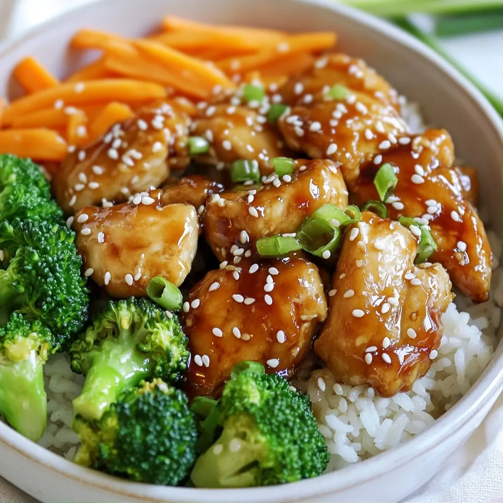 Easy air fryer recipes Teriyaki Chicken Bowls Delight