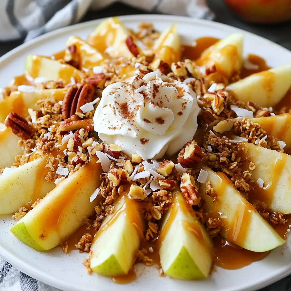 Quick Desserts Caramel Apple Nachos Delight