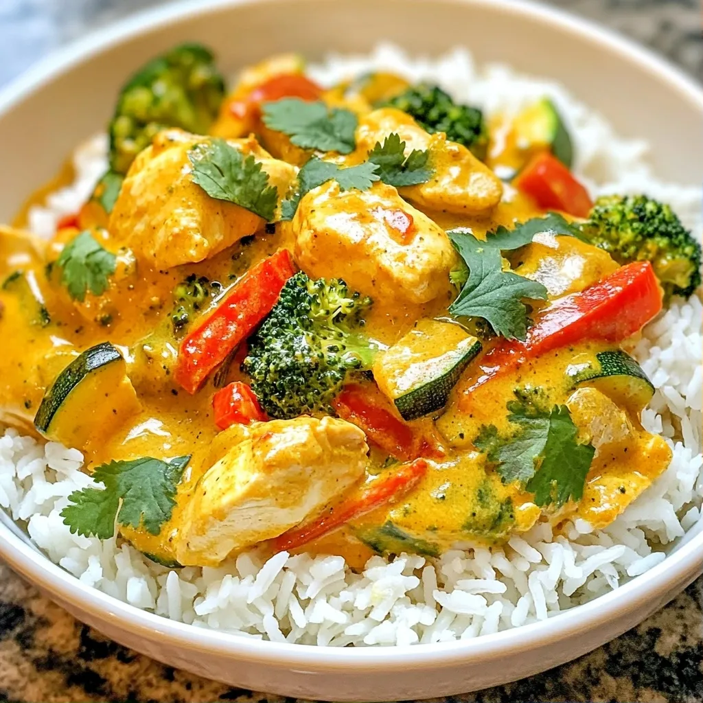 Spicy High Protein Curry Chicken with Vegetables Delight
