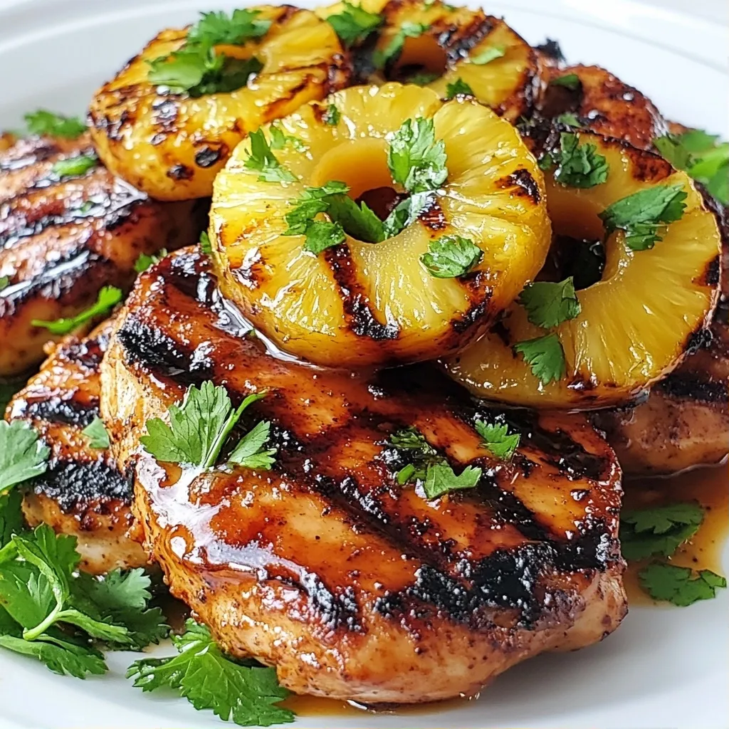 Sizzling Trend High Protein Recipes Grilled Pineapple Chicken