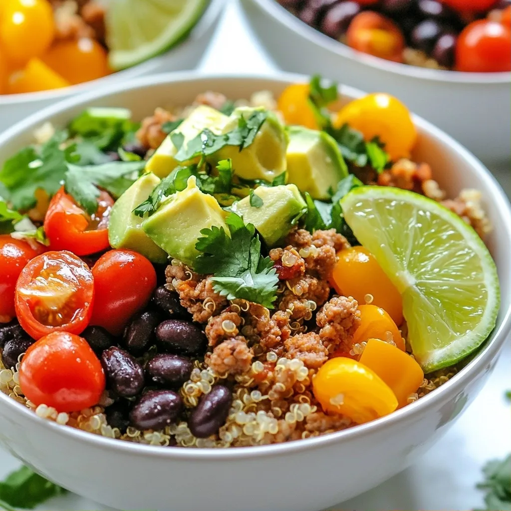 Savory Trend Protein Recipes Quinoa Turkey Salad Bowls