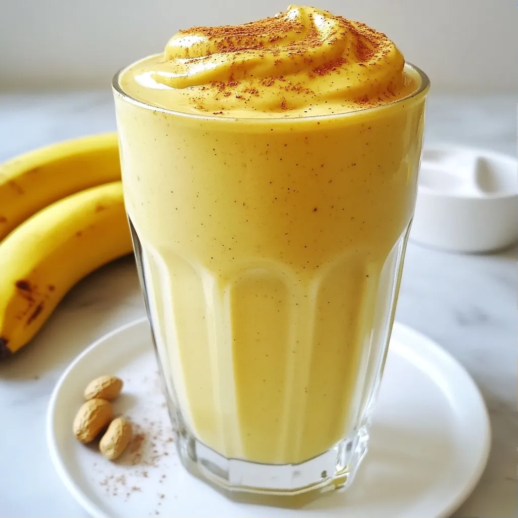 Fluffy High Protein Recipes Peanut Butter Banana Smoothie