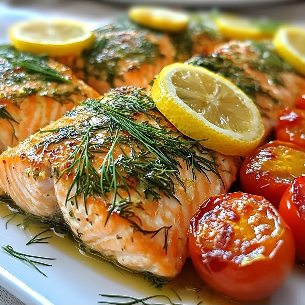 Zesty High Protein Lemon Dill Salmon Fillets Recipe