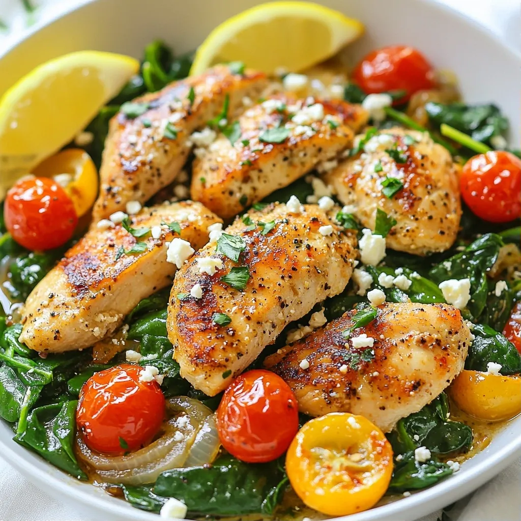 Savory Protein-Packed Recipes Chicken and Spinach Skillet