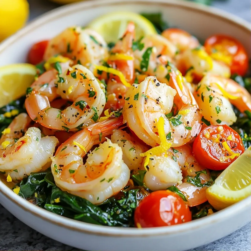 Zesty Easy Dinner Recipes Lemon Garlic Shrimp Skillet