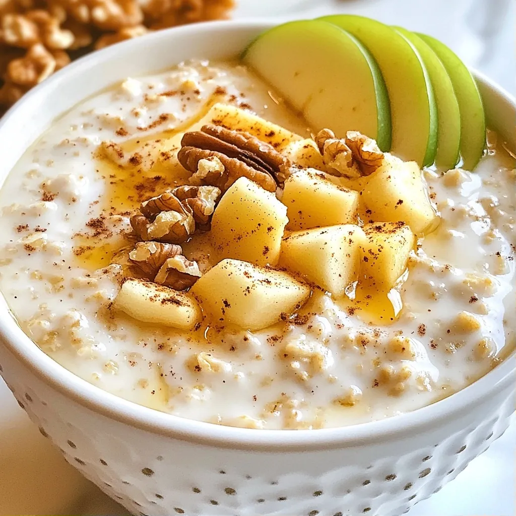 Sweet Quick Breakfast Apple Cinnamon Overnight Oats Recipe