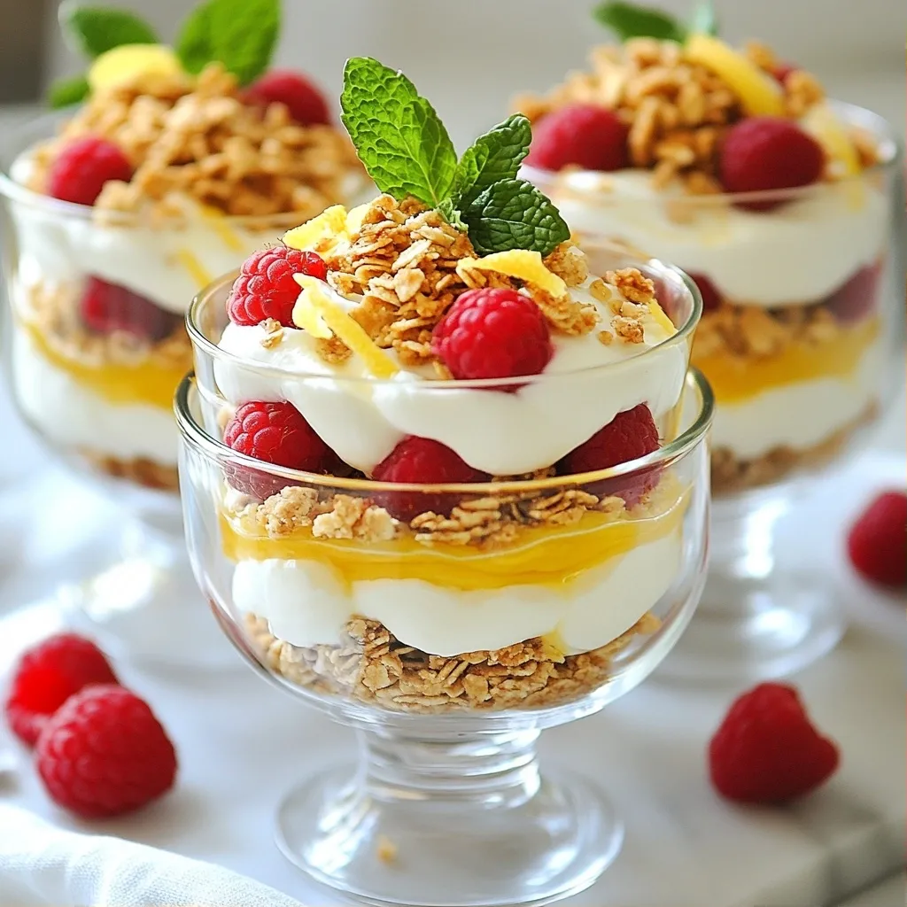 No Bake Desserts Lemon Raspberry Crumble Delight