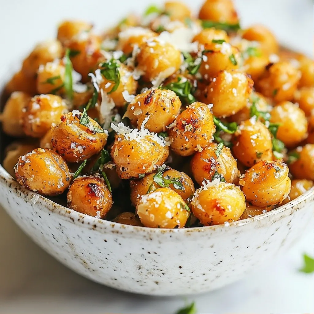 Crunchy Protein Cheese & Herb Roasted Chickpeas Recipe