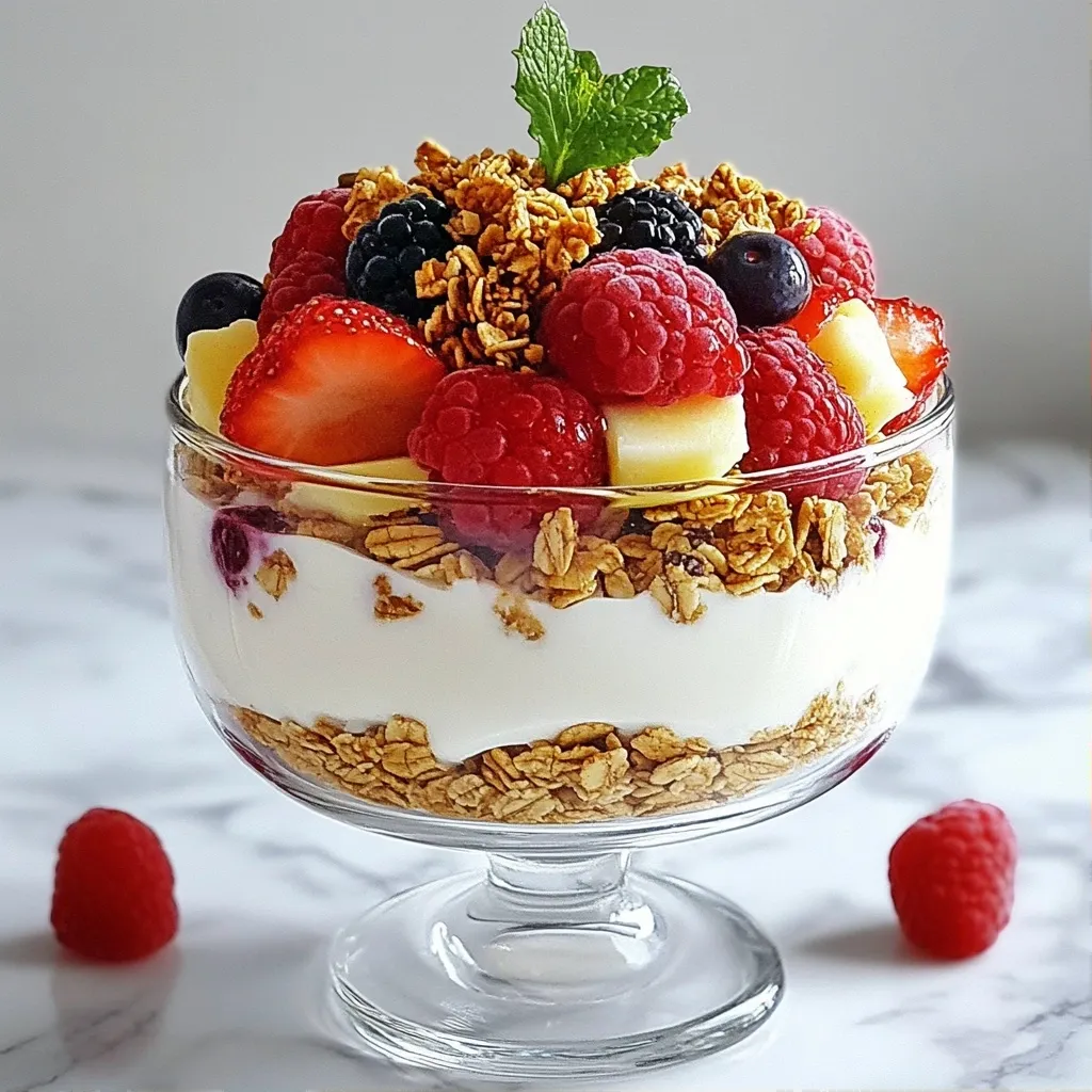 Fluffy Protein-packed Mixed Berry Greek Yogurt Parfait